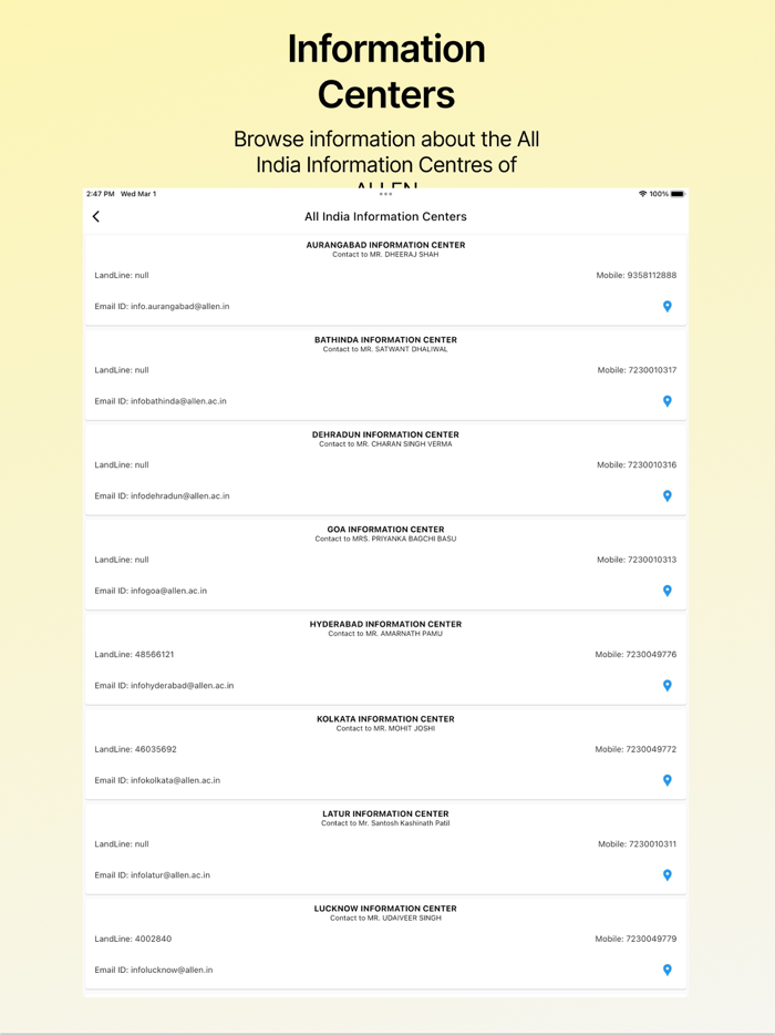 ALLEN Info and Admission