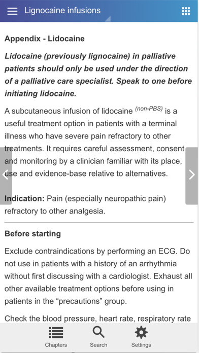 Palliative Medicine Pocketbook Screenshot