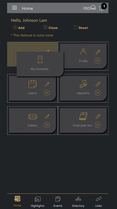 Screenshot 1 of FEOnet Mobile App