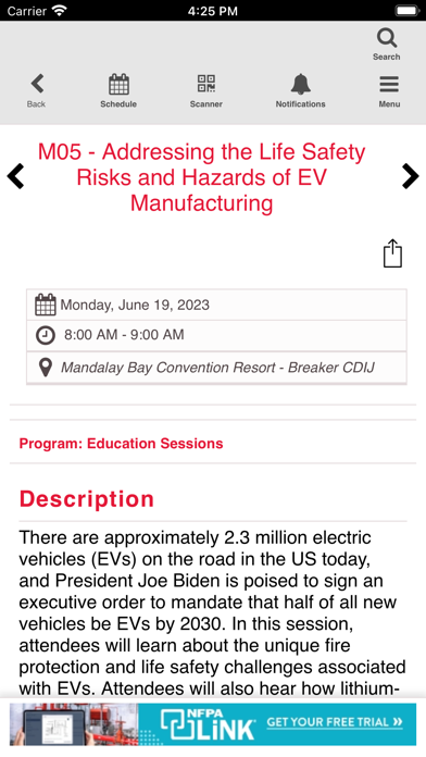 2023 NFPA Conference & Expo Screenshot