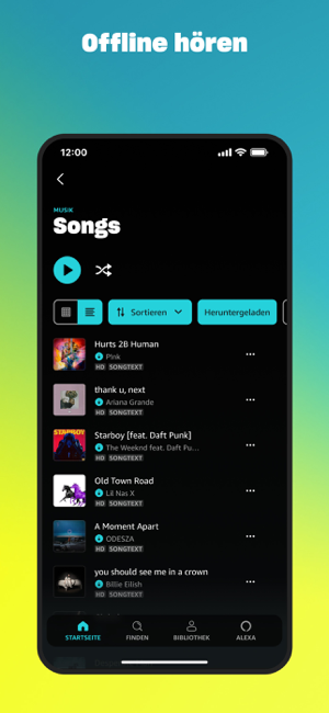 ‎Amazon Music: Musik & Podcasts Screenshot