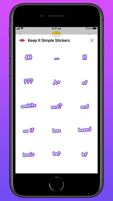 Keep It Simple Stickers Screenshot
