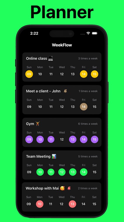 WeekFlow: Planner and Reminder