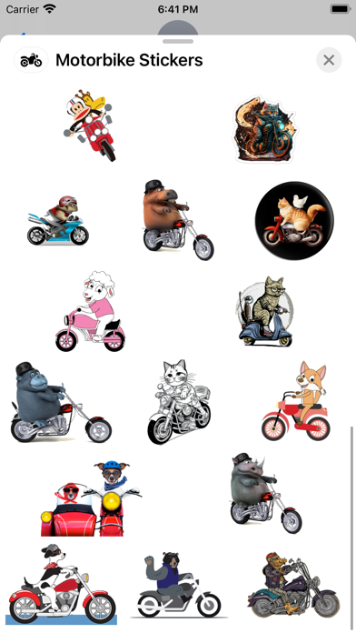 Screenshot #3 pour Motorbike Stickers