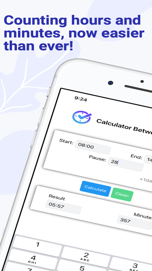 Calculator Between Hours - 1.1.1 - (iOS)