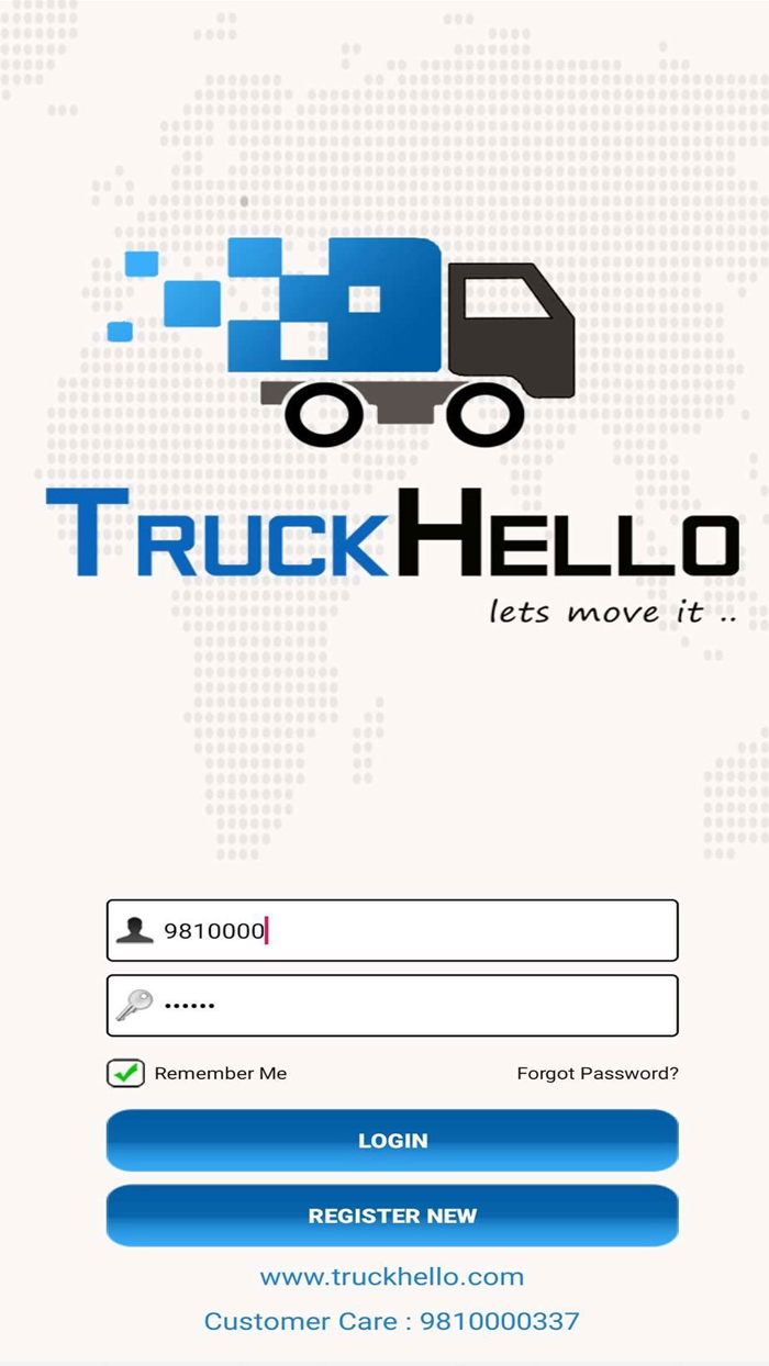 TruckHello - Truck Booking App