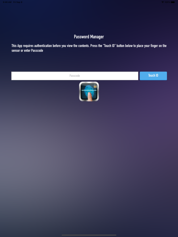 Screenshot #5 pour Finger Vault Password Manager