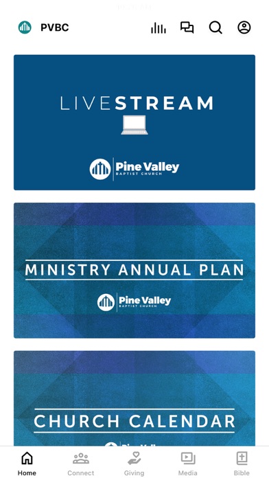 Screenshot 1 of Pine Valley Baptist Church App