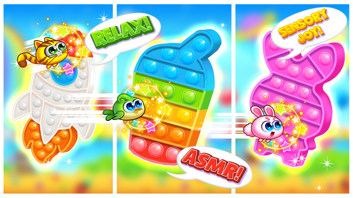 Pop It Fidget Flyer 3D Toys