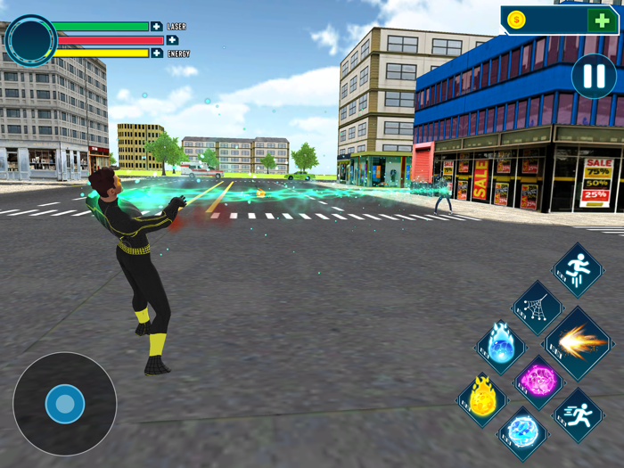 Amazing Flying Rope Hero 3D