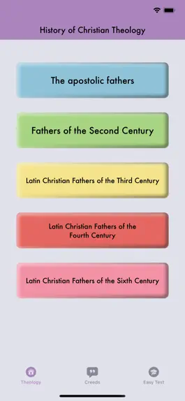 Game screenshot History of Christian Theology apk