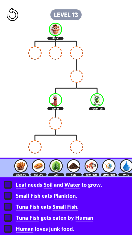 #3. Food Chain Sort (iOS) Podle: MIDPOLY OYUN YAZILIM TASARIM DANISMANLIK HIZMETLERI VE TICARET ANONIM SIRKETI