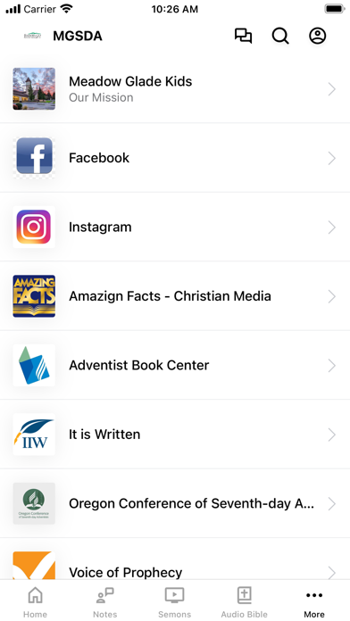 Meadow Glade Adventist Church Screenshot