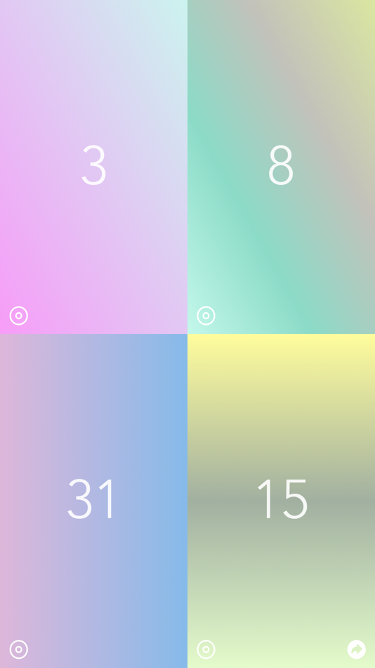 #8. Rainbow Counter (iOS) Podle: Goro Sato