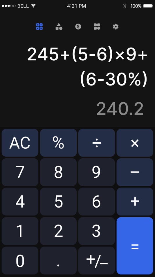 #1. Smart - Scientific Calculator (iOS) Podle: Shreyaskumar Patel