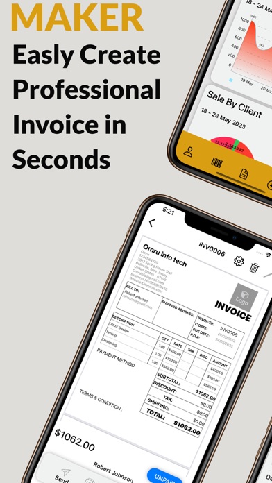 Estimate & Invoice Maker App Screenshot