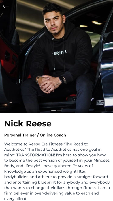 Reese Era Fitness Screenshot