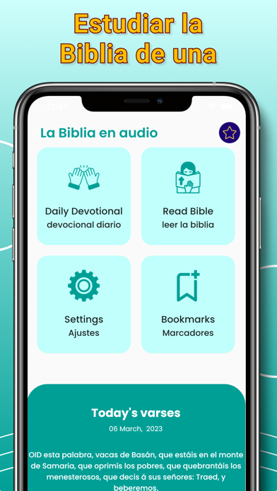 Spanish Audio Bible Screenshot