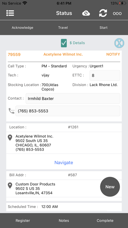 #1. Vision RFS - UAT (iOS) Podle: Davisware, Inc.(U.S.A)