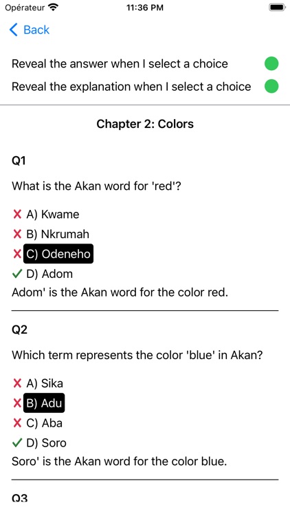 Akan Vocabulary Exam