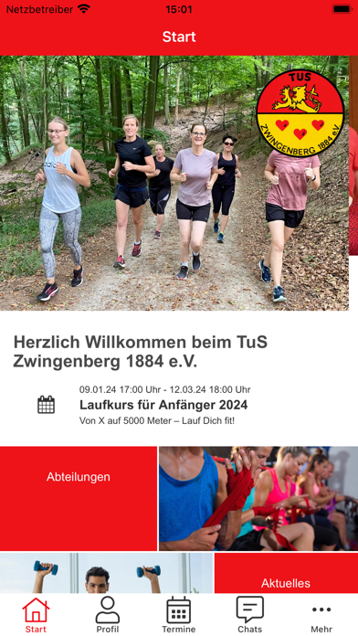 TuS Zwingenberg 1884 e.V. Screenshot