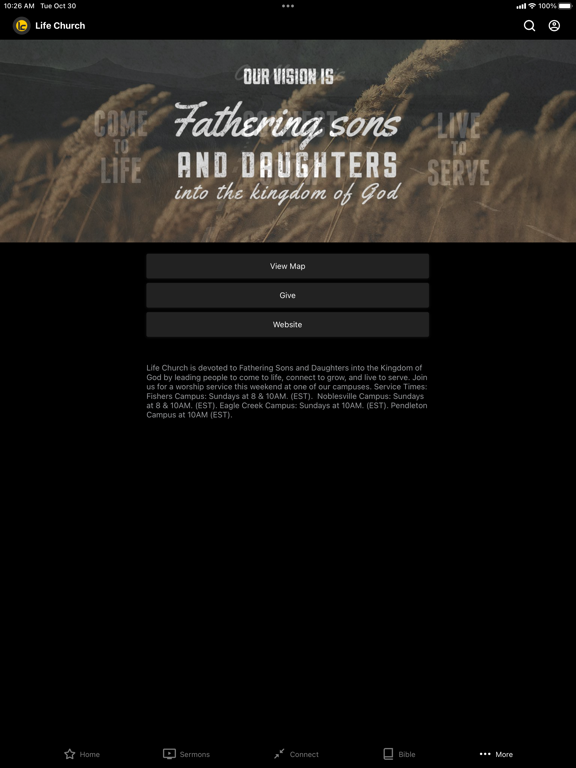 Life Church IN iPad screenshot 4 - Lifestyle app