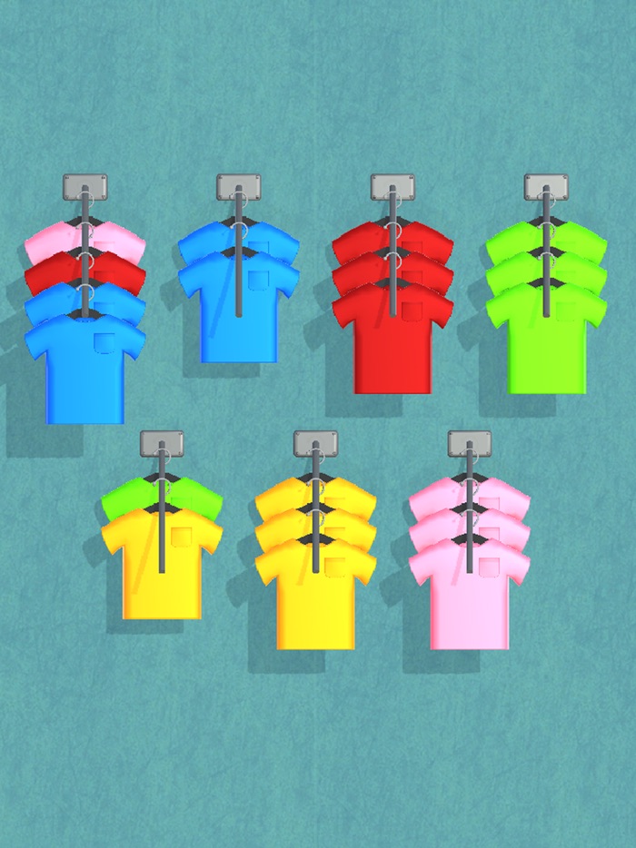 Clothes Sort 3D - Color Puzzle
