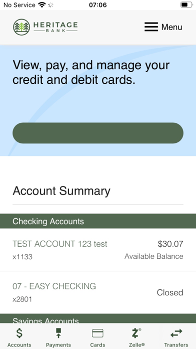 Heritage Bank MN Mobile Screenshot