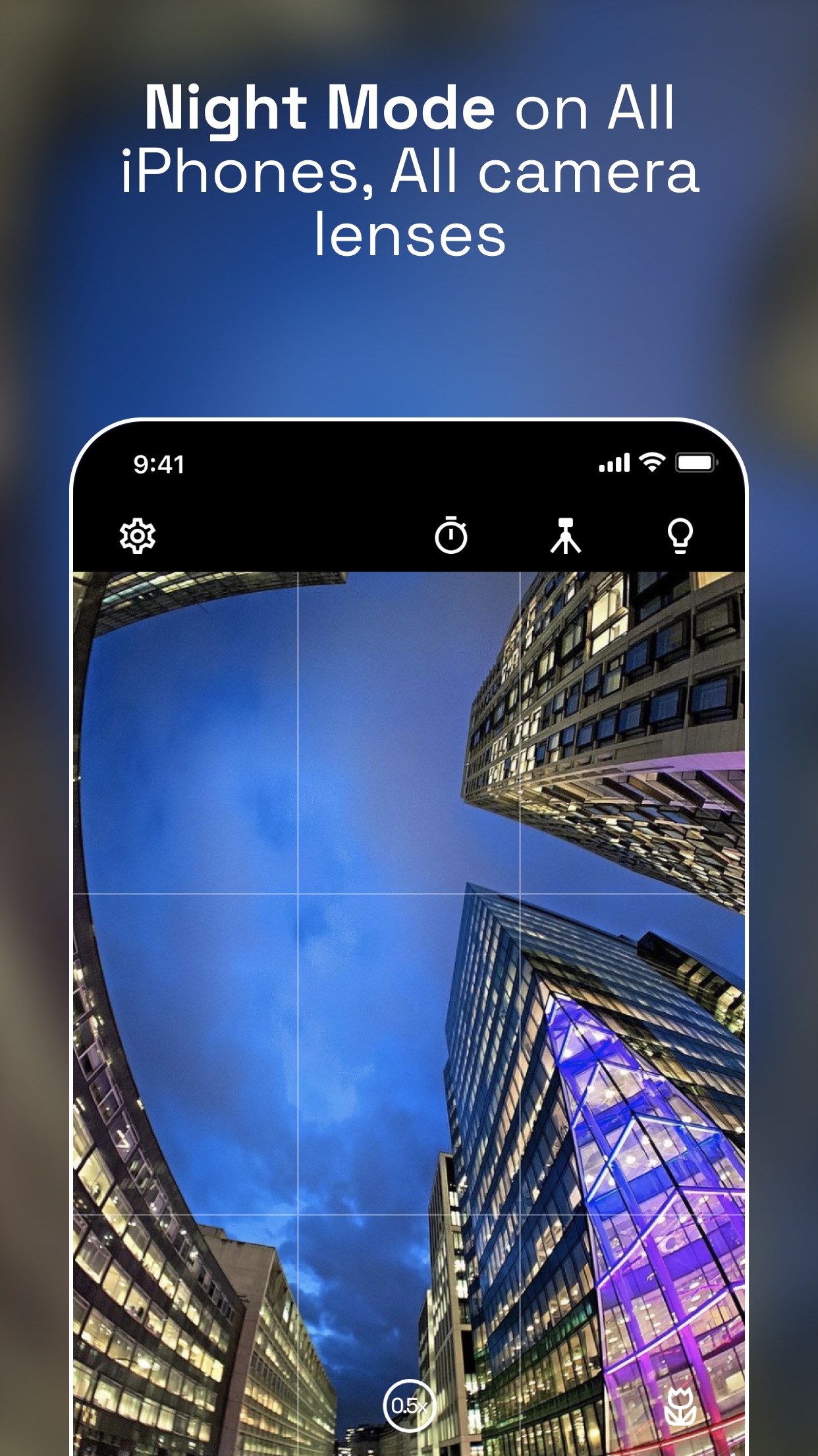 Screenshot do app NeuralCam:Bokeh & NightMode