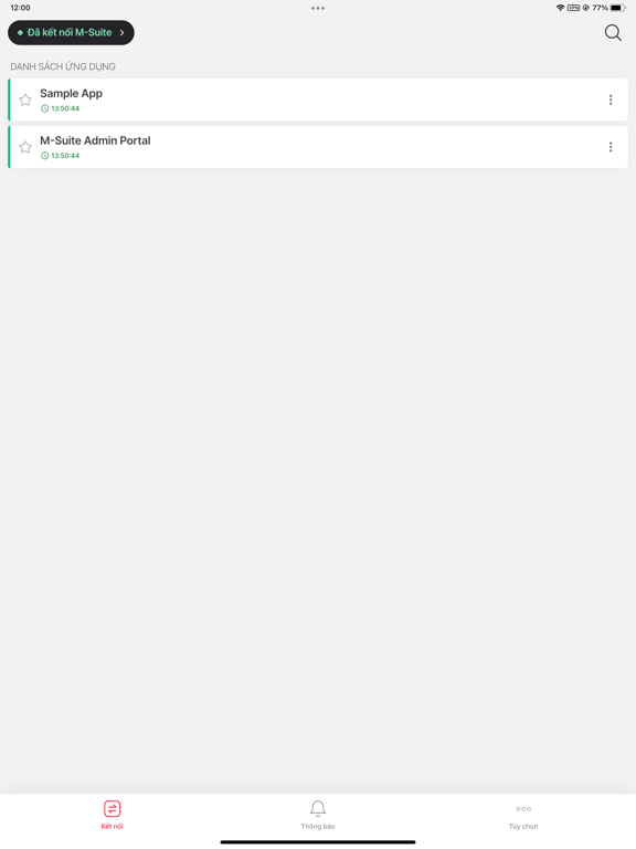 M-Suite iPad screenshot