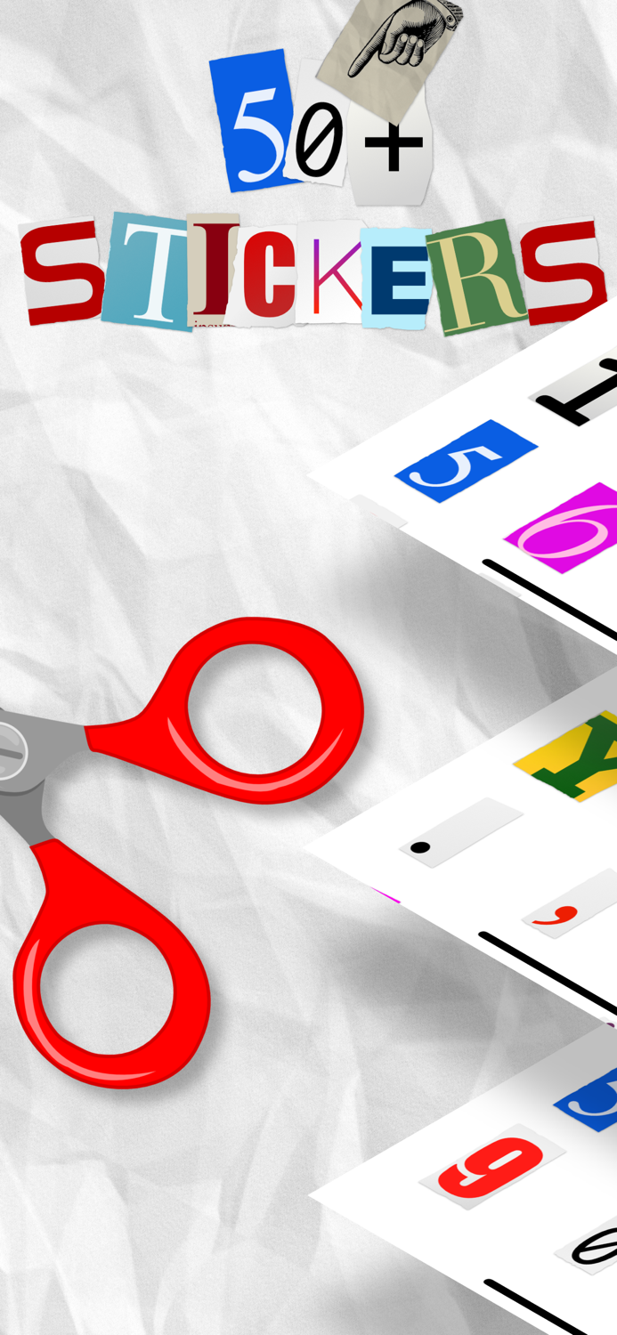 Letter Snippets Stickers