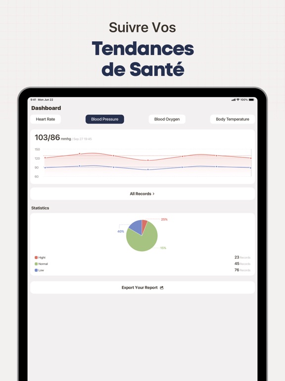 Screenshot #6 pour Health Mate:Vie&Santé du Coeur