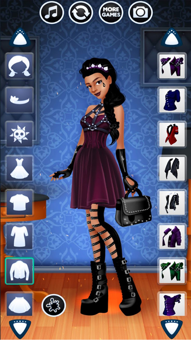 Dark Girl dress Up Screenshot