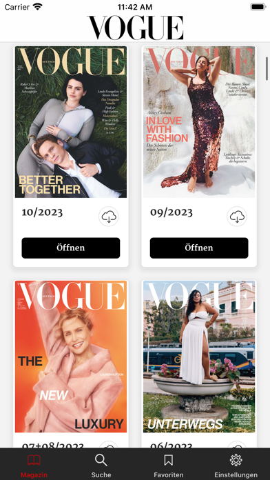 VOGUE MAGAZIN (D) Screenshot