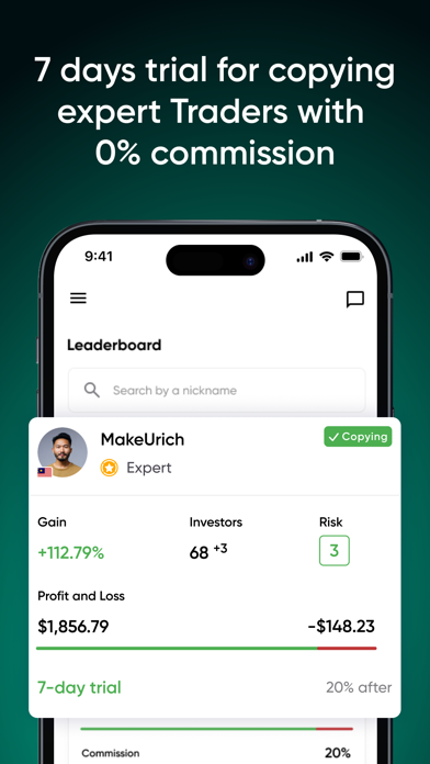 JustMarkets Copytrading Screenshot