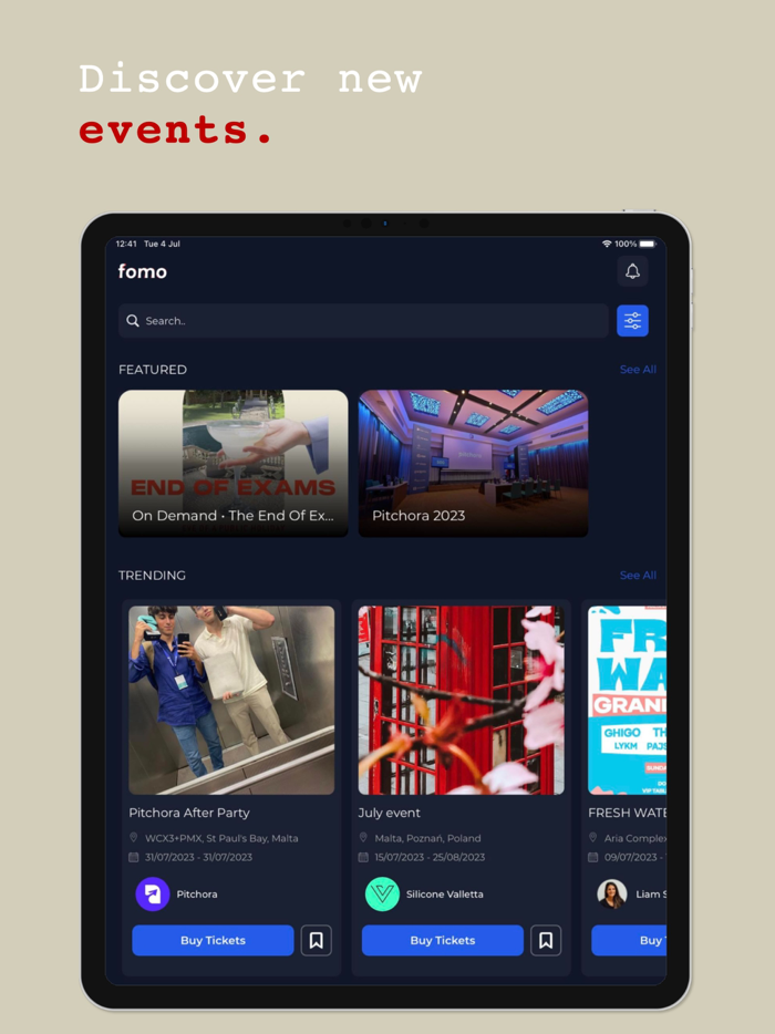 Fomo - Discover Maltas Events