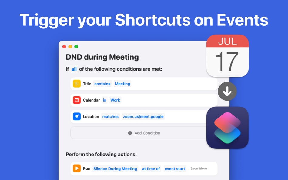 Rules Shortcuts based on Event - 1.9 - (macOS)