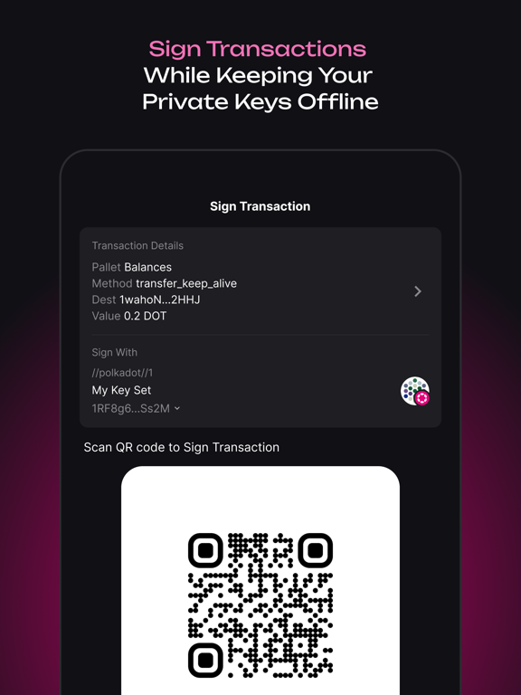 Screenshot #5 pour Polkadot Vault (Parity Signer)