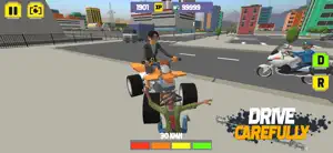 ATV QuadBike Driver Crazy Town screenshot #3 for iPhone