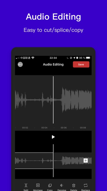 Voice to text：audio recorder