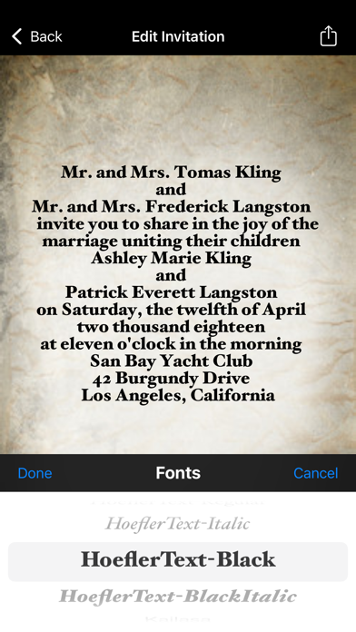 Wedding-Invitations Screenshot