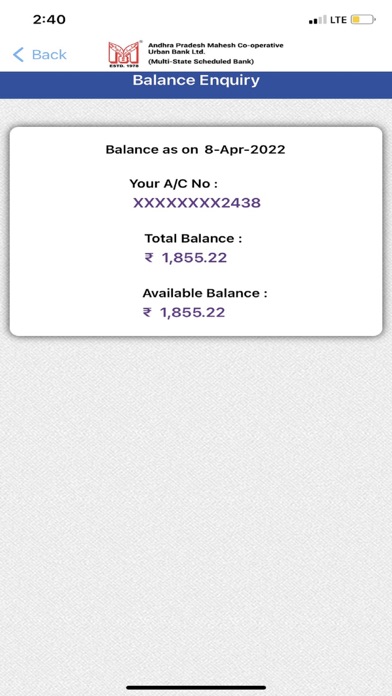 A.P. MAHESH CO-OP.URBAN BANK. Screenshot