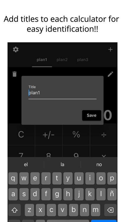 Multi-tab Calc - A simple app.