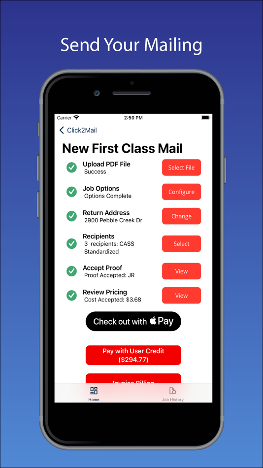 #5. Mail-It Now from Click2Mail (iOS) بواسطة: C2M LLC