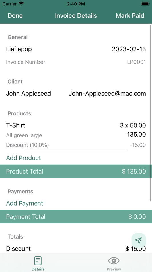 #6. Quick Invoice (iOS) By: James Sinclair