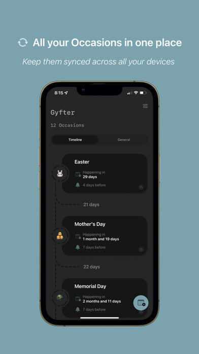 Gyfter - Occasion Reminderのおすすめ画像1
