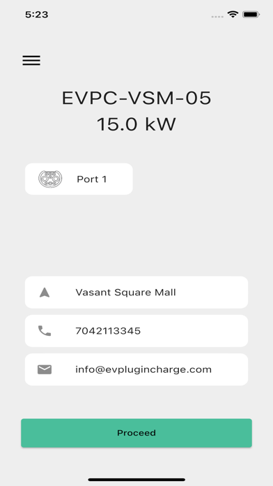 EV Plugin Charge Screenshot