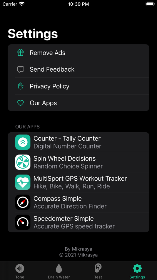 #8. Tone Generator Simple (iOS) Podle: Tevfik Yucek