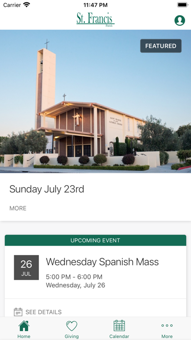 St Francis Church Bakersfield Screenshot
