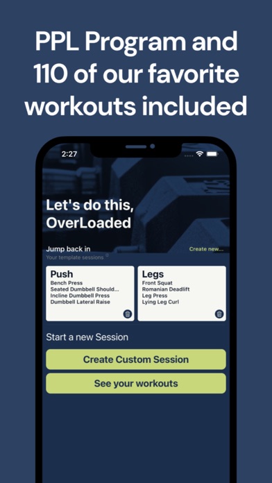 OverLoad Fitness - Gym Tracker Screenshot